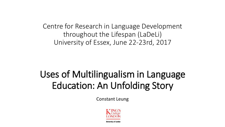 uses of f multilingualism in language