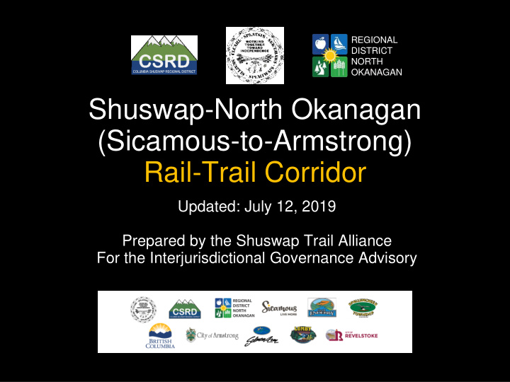 shuswap north okanagan sicamous to armstrong rail trail