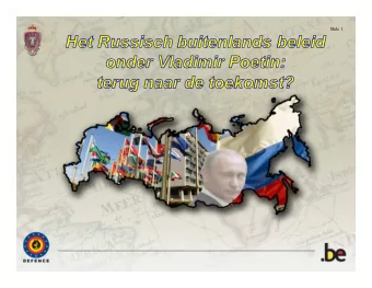 Slide 1  Slide 2  Research Group on  Russia and Eurasia  KULeuven  Slide 3  Russias Foreign