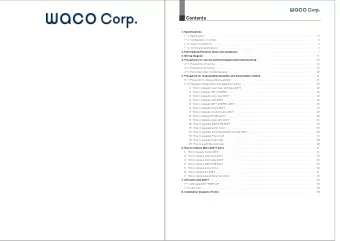 Contents  1. Specifications  1-1. Specification  . . . . . . . . . . . . . . . . . . . . . . . . .