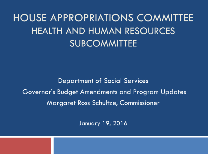 house appropriations committee