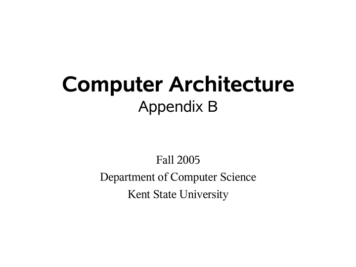 computer architecture