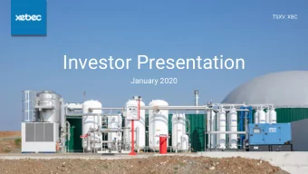 Investor Presentation  January 2020  1  Forward-looking Statements  TSXV: XBC  Certain statements