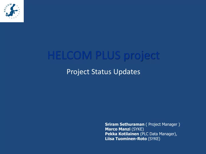 helcom plus project