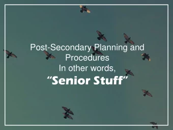 Senior Stuff   The College Process  Standardized  College List &amp;  College Essay  Tests