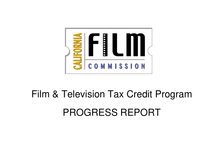 film television tax credit program