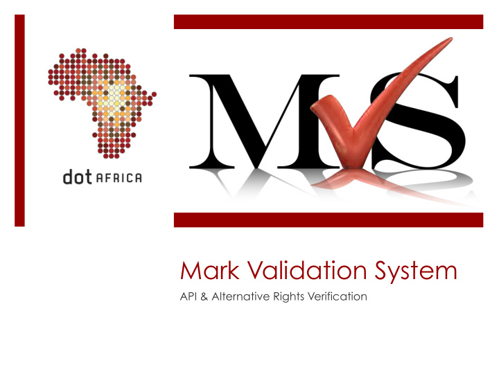 mark validation system