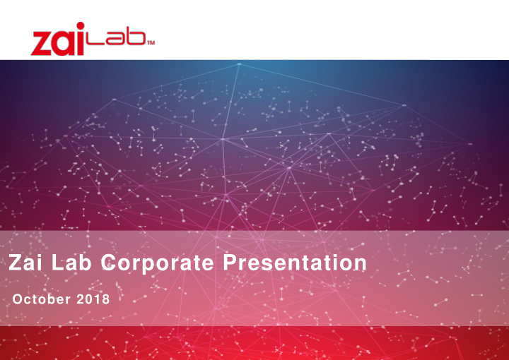 zai lab corporate presentation