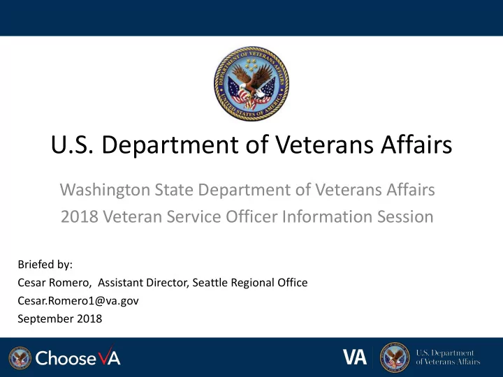 u s department of veterans affairs