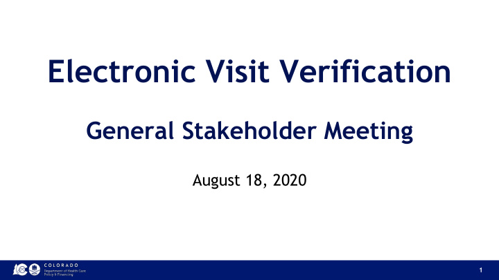 electronic visit verification