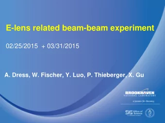 APEX 02/25/2015  1. Angle alignment of Yellow lens  - use LISA for alignment  - test angle
