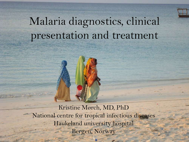 malaria diagnostics clinical