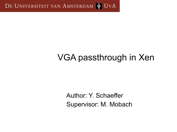 vga passthrough in xen