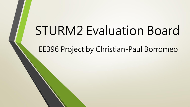sturm2 evaluation board