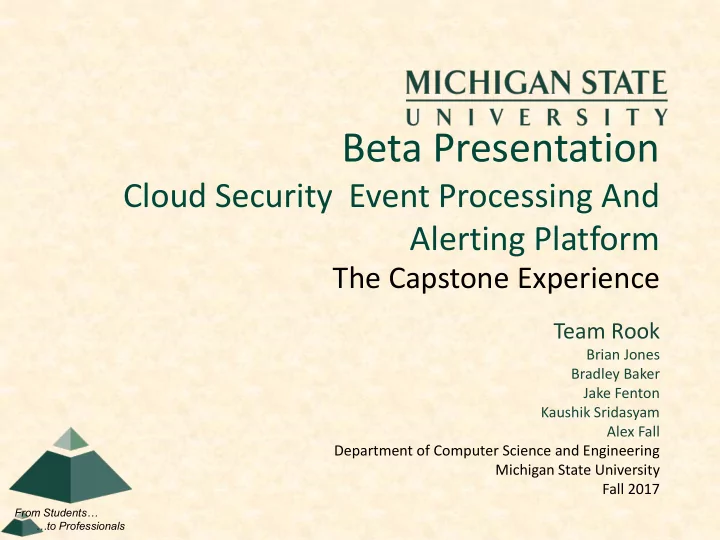 beta presentation