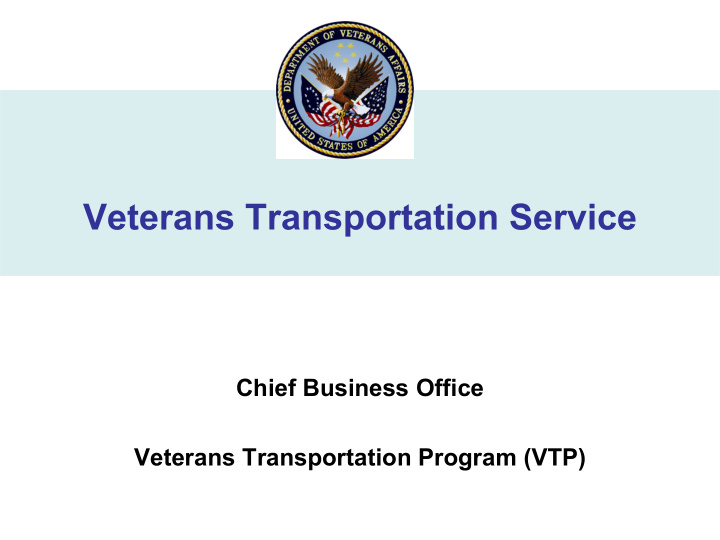 veterans transportation service