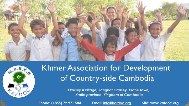 khmer association for development of country side cambodia