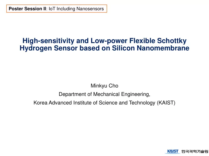high sensitivity and low power flexible schottky hydrogen