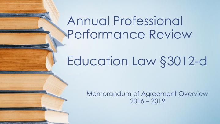 performance review education law 3012 d