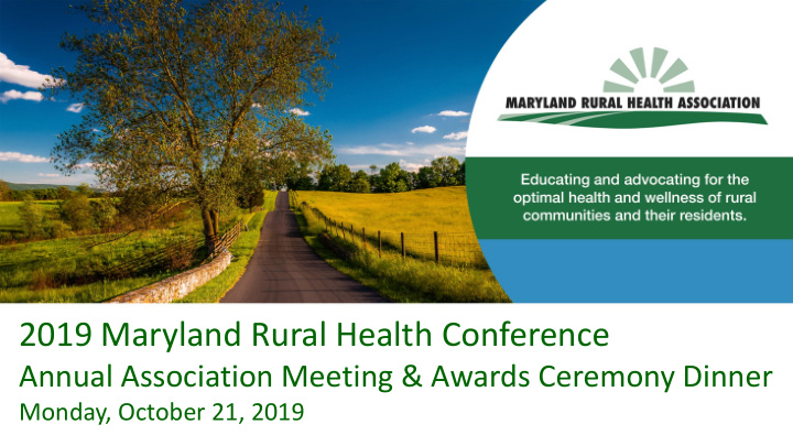 2019 maryland rural health conference