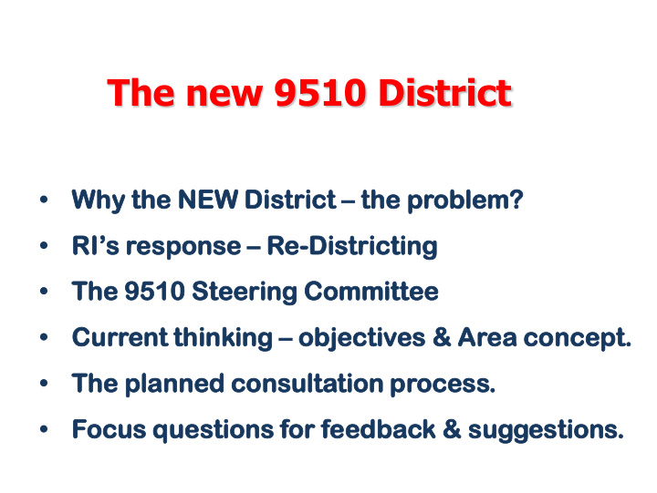 the new 9510 district