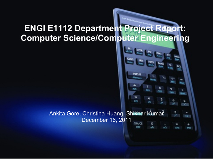 engi e1112 department project report computer science