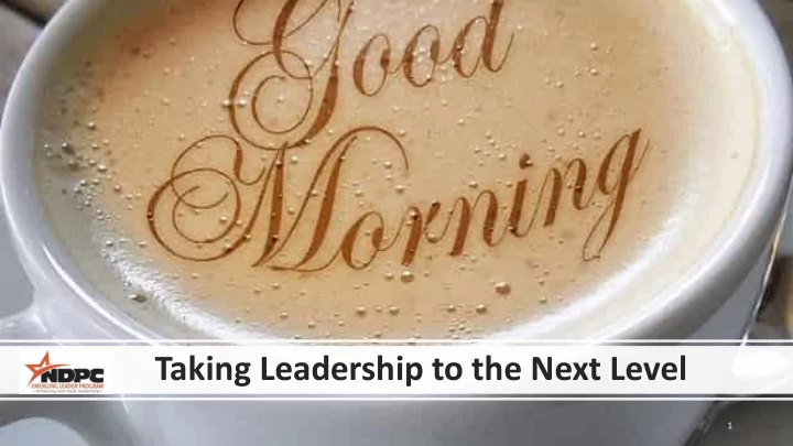taking leadership to the next level