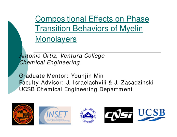 compositional effects on phase transition behaviors of
