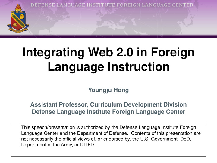 integrating web 2 0 in foreign language instruction