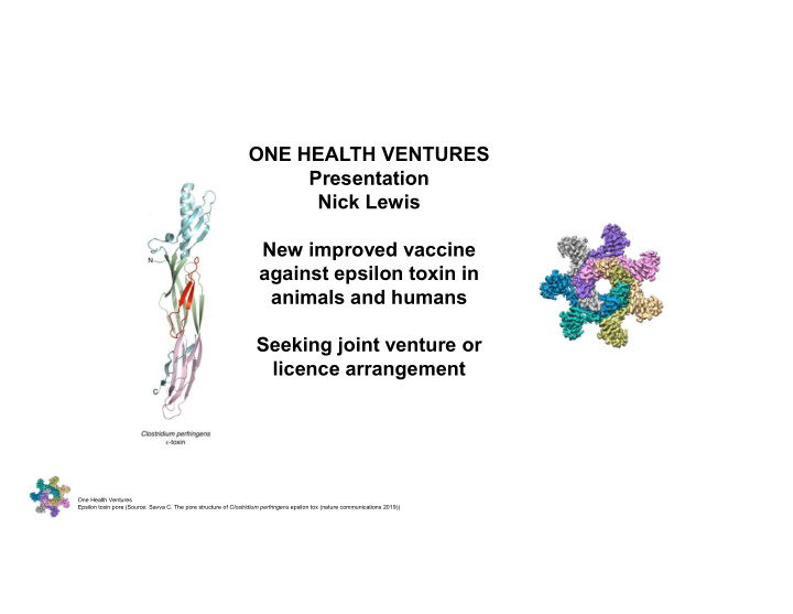 one health ventures presentation nick lewis new improved