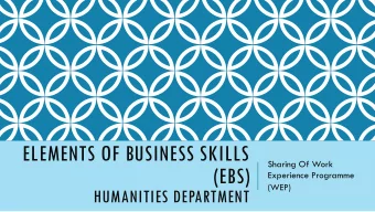 (EBS)  Experience Programme  (WEP)  HUMANITIES DEPARTMENT  Singapore 2019 F1 Night Race  Morgan