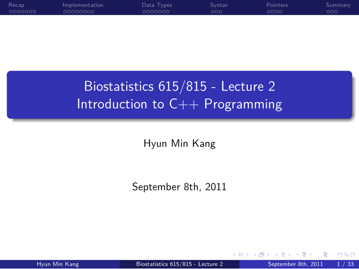 introduction to c programming biostatistics 615 815
