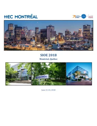 Introducing HEC Montreal ( hec.ca ) HEC Montral defines itself as an international business