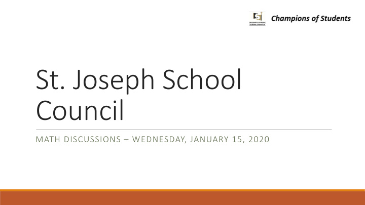 st joseph school council