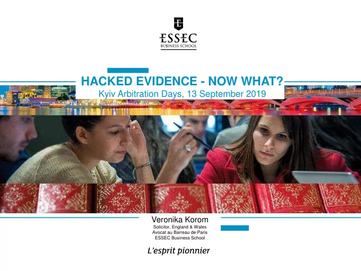hacked evidence now what