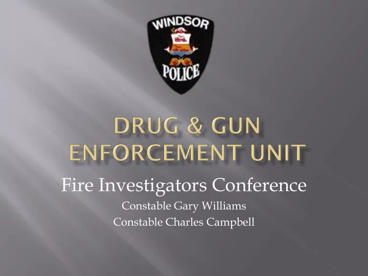 fire investigators conference