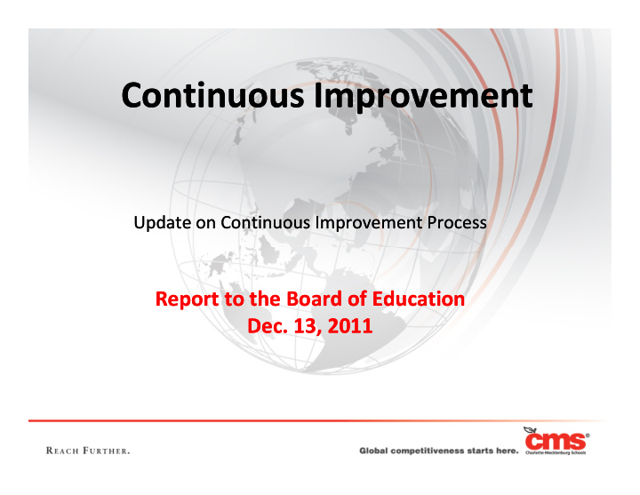 continuous improvement continuous improvement