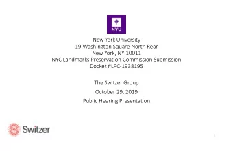 New York University  19 Washington Square North Rear  New York, NY 10011  NYC Landmarks