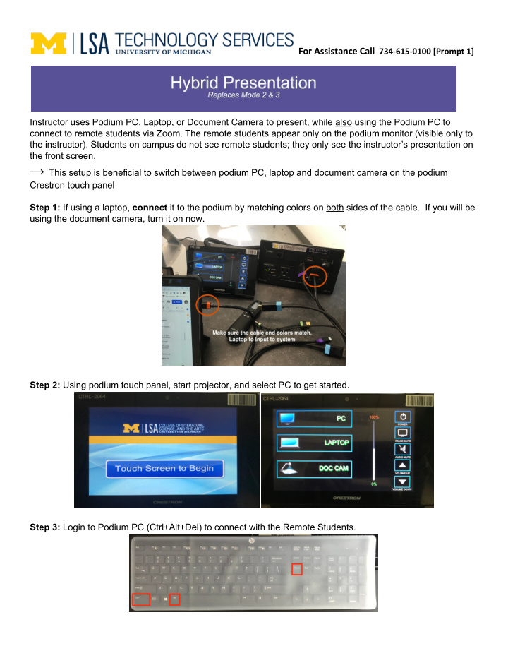 hybrid presentation mode