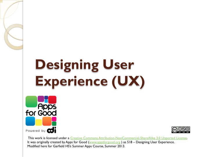 designing user experience ux