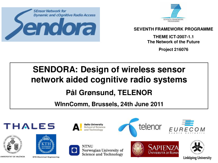 network aided cognitive radio systems