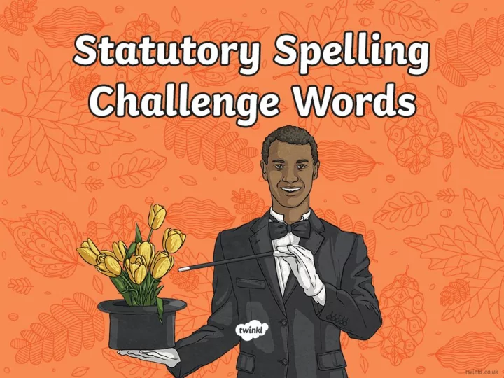 this week we are going to look at a set of statutory