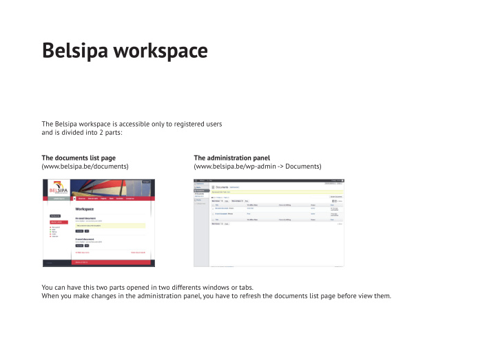 belsipa workspace