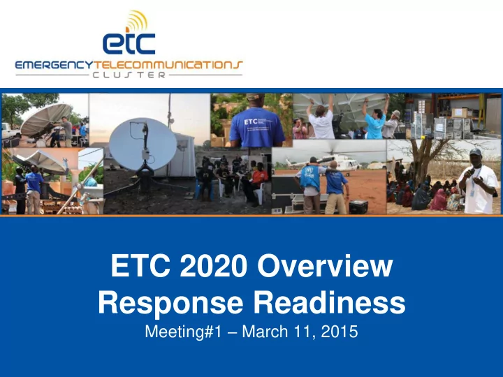 response readiness