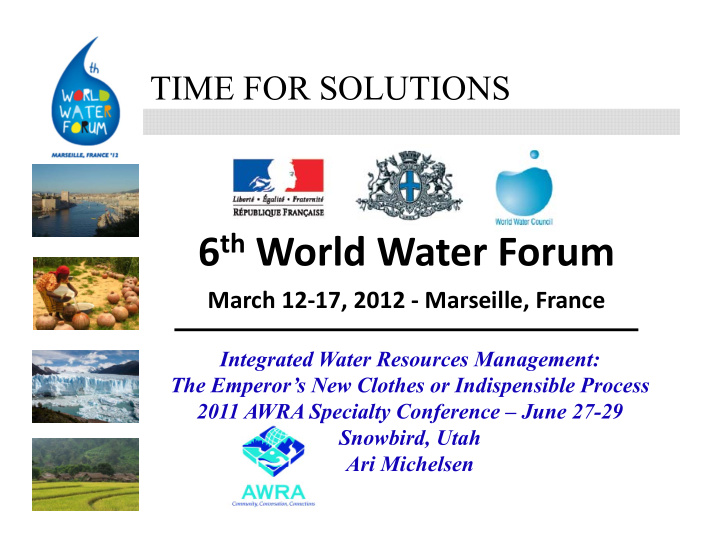 6 th world water forum