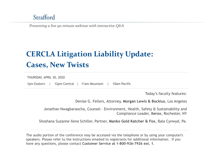 cercla litigation liability update cases new twists