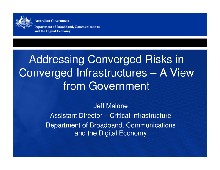addressing converged risks in converged infrastructures a