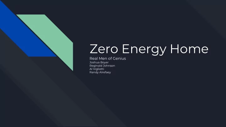 zero energy home