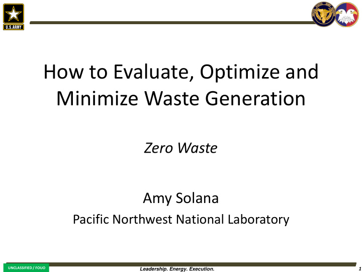 minimize waste generation