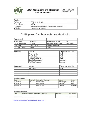 ation Document  WG / Task:  WG2-9  9T  Deliverable number:  N/  N/A  Issued by partner:  ZHAW